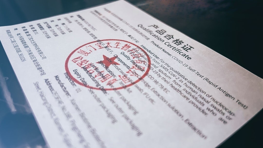 Notary stamp and seal placed on an official document